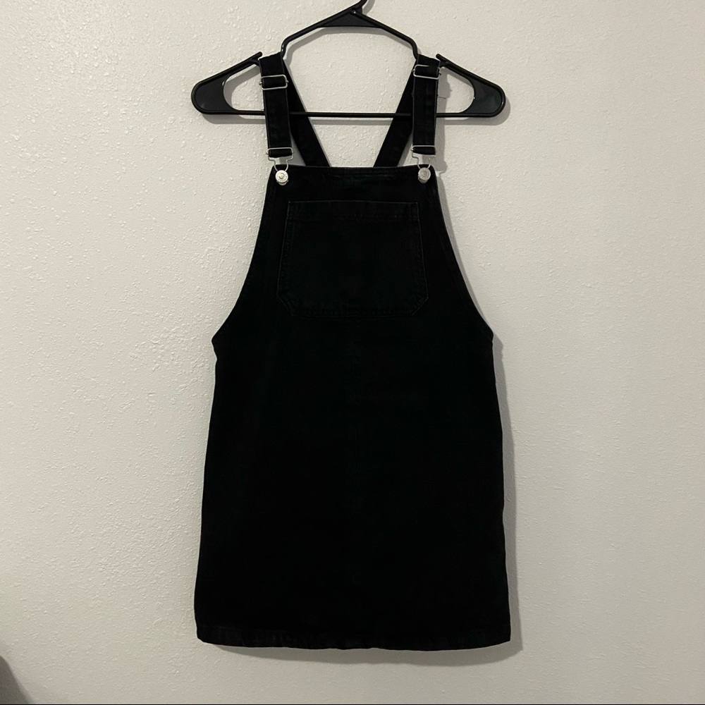 Topshop Denim Overall Dress